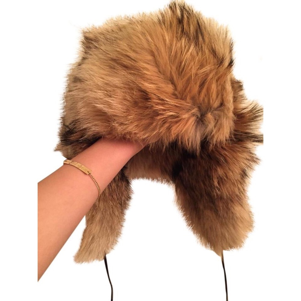 Coyote Fur Aviator hat